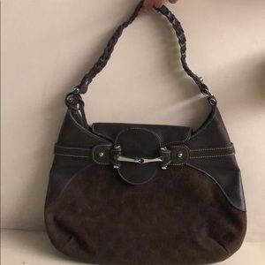 Gucci Brown suede handbag